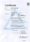 Certificate EN ISO 22716:2007